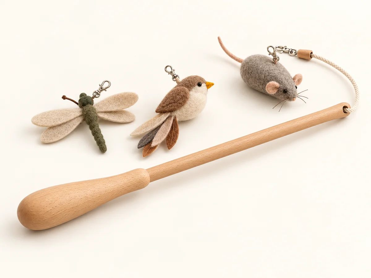 Replaceable Teaser Wand Set — the complete wand set