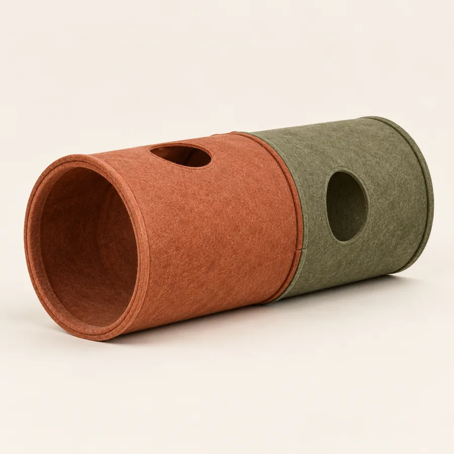 Two-tone detachable felt tunnel